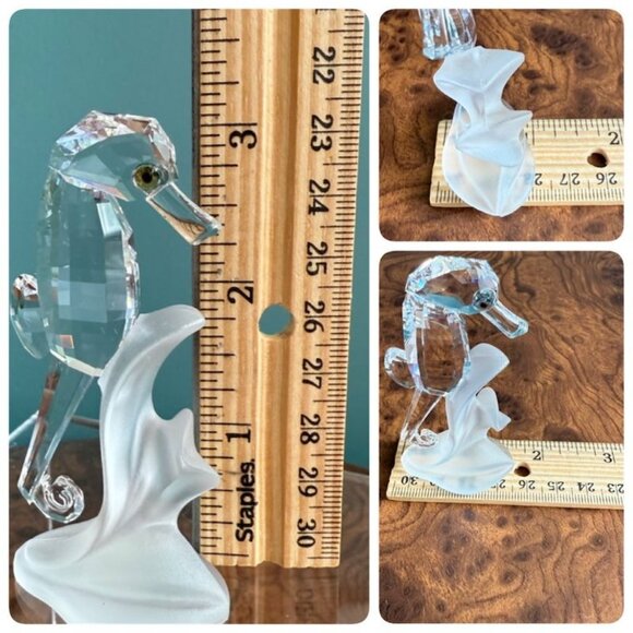 Swarovski Crystal Figurine Seahorse #168683 In Original Box With Certificate - Picture 9 of 10